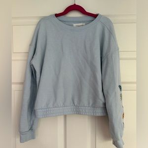 TREASURE & BOND GIRLS CROPPED SWEATSHIRT SIZE L (10/12)
